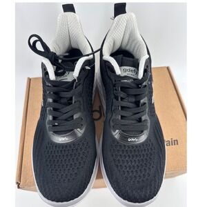 Gravity Defyer XLR8 Run Womens 8.5 Black Silver Sneakers TB9034MLS-W‎ gdefy
